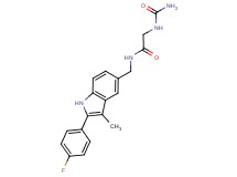 2-[(aminocarbonyl)amino]-N-{[2-(4-fluorophenyl)-3-methyl-1H-indol-5-yl]methyl}acetamide