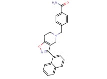 4-{[3-(1-naphthyl)-6,7-dihydroisoxazolo[4,5-c]pyridin-5(4H)-yl]methyl}benzamide