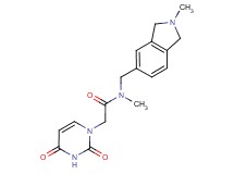 2-(2,4-dioxo-3,4-dihydropyrimidin-1(2H)-yl)-N-methyl-N-[(2-methyl-2,3-dihydro-1H-isoindol-5-yl)methyl]acetamide