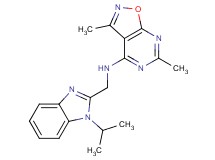 N-[(1-isopropyl-1H-benzimidazol-2-yl)methyl]-3,6-dimethylisoxazolo[5,4-d]pyrimidin-4-amine