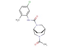 (1S*,5R*)-3-acetyl-N-(5-chloro-2-methylphenyl)-3,6-diazabicyclo[3.2.2]nonane-6-carboxamide
