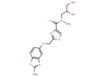 N-(2,3-dihydroxypropyl)-N-methyl-2-{[(2-methyl-1,3-benzothiazol-5-yl)oxy]methyl}-1,3-oxazole-4-carboxamide