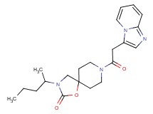 8-(imidazo[1,2-a]pyridin-3-ylacetyl)-3-(1-methylbutyl)-1-oxa-3,8-diazaspiro[4.5]decan-2-one