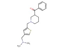 [1-({4-[(dimethylamino)methyl]-2-thienyl}methyl)-3-piperidinyl](phenyl)methanone