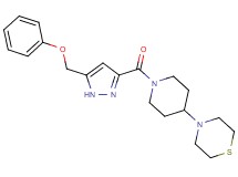 4-(1-{[5-(phenoxymethyl)-1H-pyrazol-3-yl]carbonyl}-4-piperidinyl)thiomorpholine
