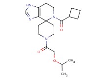 5-(cyclobutylcarbonyl)-1'-(isopropoxyacetyl)-1,5,6,7-tetrahydrospiro[imidazo[4,5-c]pyridine-4,4'-piperidine]