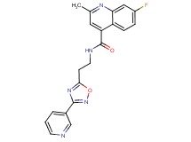7-fluoro-2-methyl-N-[2-(3-pyridin-3-yl-1,2,4-oxadiazol-5-yl)ethyl]quinoline-4-carboxamide