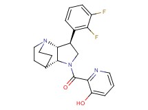 2-{[(2R*,3S*,6R*)-3-(2,3-difluorophenyl)-1,5-diazatricyclo[5.2.2.0~2,6~]undec-5-yl]carbonyl}-3-pyridinol