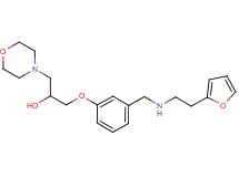 1-[3-({[2-(2-furyl)ethyl]amino}methyl)phenoxy]-3-(4-morpholinyl)-2-propanol