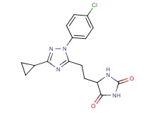 5-{2-[1-(4-chlorophenyl)-3-cyclopropyl-1H-1,2,4-triazol-5-yl]ethyl}imidazolidine-2,4-dione