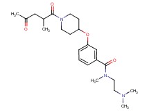 N-[2-(dimethylamino)ethyl]-N-methyl-3-{[1-(2-methyl-4-oxopentanoyl)-4-piperidinyl]oxy}benzamide