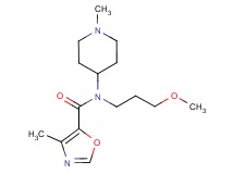 N-(3-methoxypropyl)-4-methyl-N-(1-methyl-4-piperidinyl)-1,3-oxazole-5-carboxamide