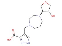 4-({4-[(3S*,4R*)-4-hydroxytetrahydrofuran-3-yl]-1,4-diazepan-1-yl}methyl)-1H-pyrazole-3-carboxylic acid