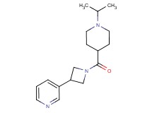 3-{1-[(1-isopropyl-4-piperidinyl)carbonyl]-3-azetidinyl}pyridine