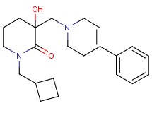 1-(cyclobutylmethyl)-3-hydroxy-3-[(4-phenyl-3,6-dihydro-1(2H)-pyridinyl)methyl]-2-piperidinone