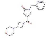 4-{[3-(4-morpholinyl)-1-azetidinyl]carbonyl}-1-(2-pyridinylmethyl)-2-pyrrolidinone