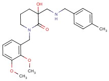 1-(2,3-dimethoxybenzyl)-3-hydroxy-3-{[(4-methylbenzyl)amino]methyl}piperidin-2-one