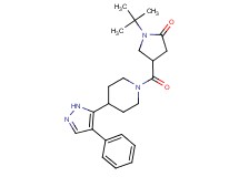 1-tert-butyl-4-{[4-(4-phenyl-1H-pyrazol-5-yl)piperidin-1-yl]carbonyl}pyrrolidin-2-one