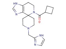 5-(cyclobutylcarbonyl)-1'-(1H-imidazol-2-ylmethyl)-1,5,6,7-tetrahydrospiro[imidazo[4,5-c]pyridine-4,4'-piperidine]
