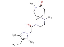 4-[(4-ethyl-3,5-dimethyl-1H-pyrazol-1-yl)acetyl]-1,9-dimethyl-1,4,9-triazaspiro[5.6]dodecan-10-one