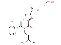 6-(2-chlorophenyl)-N-(3-hydroxypropyl)-7-(3-methylbut-2-en-1-yl)-8-oxo-7,8-dihydroimidazo[1,2-a]pyrazine-2-carboxamide