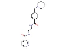 N-(2-{[4-(piperidin-1-ylmethyl)benzoyl]amino}ethyl)nicotinamide