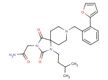 2-[8-[2-(2-furyl)benzyl]-1-(3-methylbutyl)-2,4-dioxo-1,3,8-triazaspiro[4.5]dec-3-yl]acetamide