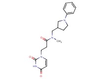 3-(2,4-dioxo-3,4-dihydro-1(2H)-pyrimidinyl)-N-methyl-N-[(1-phenyl-3-pyrrolidinyl)methyl]propanamide