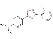 5-[3-(2-fluorophenyl)-1,2,4-oxadiazol-5-yl]-N,N-dimethyl-2-pyridinamine