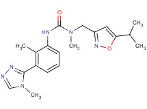 N-[(5-isopropylisoxazol-3-yl)methyl]-N-methyl-N'-[2-methyl-3-(4-methyl-4H-1,2,4-triazol-3-yl)phenyl]urea