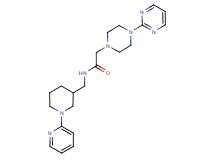 N-{[1-(2-pyridinyl)-3-piperidinyl]methyl}-2-[4-(2-pyrimidinyl)-1-piperazinyl]acetamide