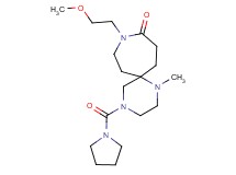 9-(2-methoxyethyl)-1-methyl-4-(pyrrolidin-1-ylcarbonyl)-1,4,9-triazaspiro[5.6]dodecan-10-one
