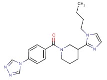3-(1-butyl-1H-imidazol-2-yl)-1-[4-(4H-1,2,4-triazol-4-yl)benzoyl]piperidine