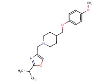 1-[(2-isopropyl-1,3-oxazol-4-yl)methyl]-4-[(4-methoxyphenoxy)methyl]piperidine