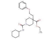 ethyl 1-[(cyclohexylamino)carbonyl]-4-(2-phenoxyethyl)-4-piperidinecarboxylate