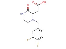 [1-(3,4-difluorobenzyl)-3-oxo-2-piperazinyl]acetic acid
