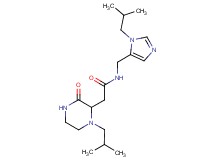 N-[(1-isobutyl-1H-imidazol-5-yl)methyl]-2-(1-isobutyl-3-oxo-2-piperazinyl)acetamide