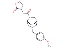 3-{2-[(1S*,5R*)-3-(4-methoxybenzyl)-3,6-diazabicyclo[3.2.2]non-6-yl]-2-oxoethyl}-1,3-oxazolidin-2-one