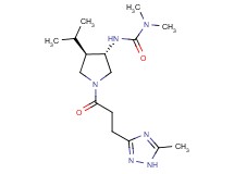 N'-{(3S*,4R*)-4-isopropyl-1-[3-(5-methyl-1H-1,2,4-triazol-3-yl)propanoyl]-3-pyrrolidinyl}-N,N-dimethylurea