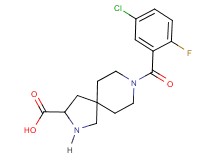 8-(5-chloro-2-fluorobenzoyl)-2,8-diazaspiro[4.5]decane-3-carboxylic acid