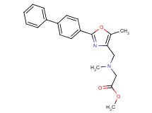 methyl N-{[2-(4-biphenylyl)-5-methyl-1,3-oxazol-4-yl]methyl}-N-methylglycinate