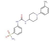 3-[({[1-(3-methylphenyl)piperidin-4-yl]amino}carbonyl)amino]benzenesulfonamide