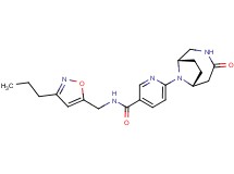 6-[(1S*,6R*)-4-oxo-3,9-diazabicyclo[4.2.1]non-9-yl]-N-[(3-propylisoxazol-5-yl)methyl]nicotinamide