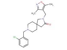 8-(2-chlorobenzyl)-2-[(3,5-dimethyl-4-isoxazolyl)methyl]-2,8-diazaspiro[4.5]decan-3-one