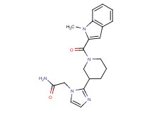 2-(2-{1-[(1-methyl-1H-indol-2-yl)carbonyl]piperidin-3-yl}-1H-imidazol-1-yl)acetamide