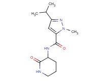 3-isopropyl-1-methyl-N-(2-oxo-3-piperidinyl)-1H-pyrazole-5-carboxamide