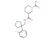 N~3~-{[1-(2-fluorophenyl)cyclopentyl]methyl}-1,3-piperidinedicarboxamide