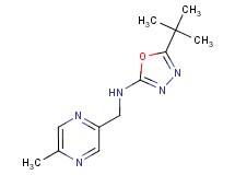 5-tert-butyl-N-[(5-methylpyrazin-2-yl)methyl]-1,3,4-oxadiazol-2-amine