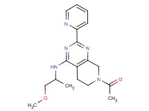 7-acetyl-N-(2-methoxy-1-methylethyl)-2-pyridin-2-yl-5,6,7,8-tetrahydropyrido[3,4-d]pyrimidin-4-amine