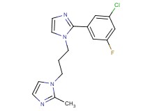 2-(3-chloro-5-fluorophenyl)-1-[3-(2-methyl-1H-imidazol-1-yl)propyl]-1H-imidazole